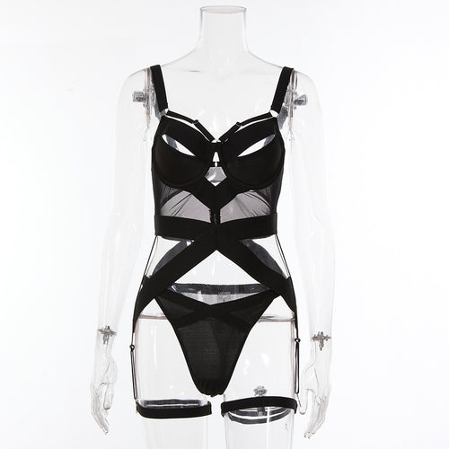 Black Dark Style Sexy Lingerie-Front Show